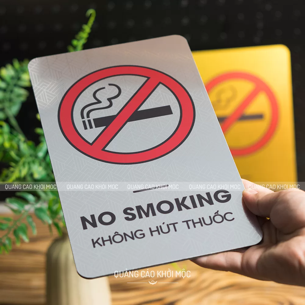 Bảng Cấm Hút Thuốc Bảng No Smoking Alu Gương In UV KMS-61 (10)