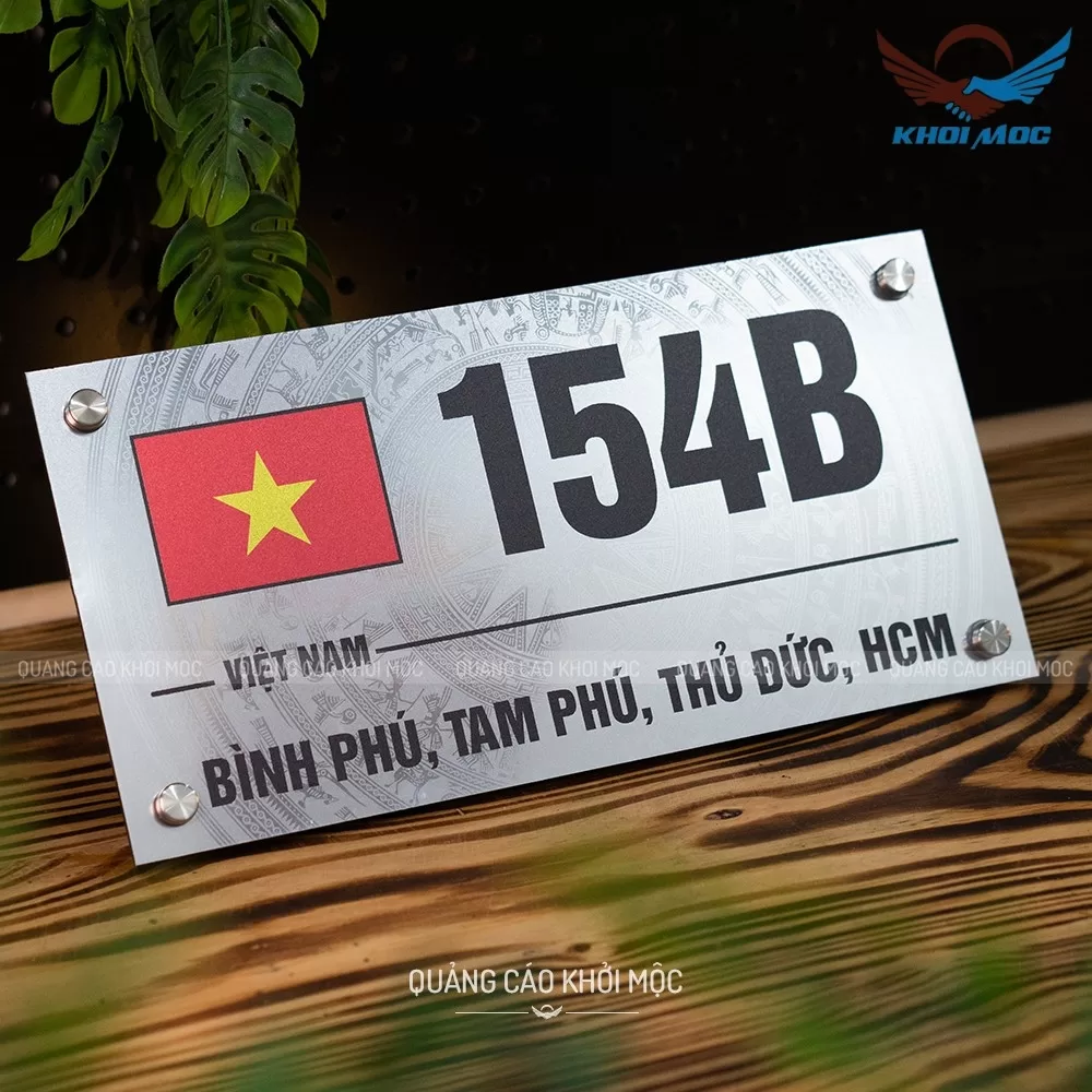 Bảng số nhà Alu in UV 2025