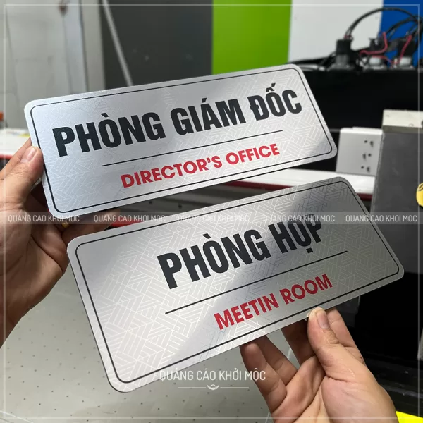 Bảng Tên Phòng Các Loại – KMS-63 – ALu In UV